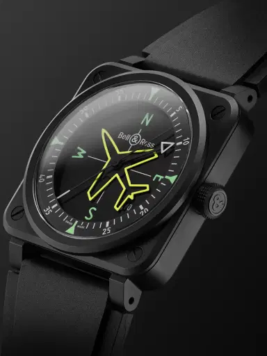 Bell & Ross BR 03 Gyrocompass Limited Edition Automatic Ceramic Watch, Ref. BR03A-CPS-CE/SRB - Men | Thumbnail 3 Bell & Ross BR 03 Gyrocompass Limited Edition Automatic Ceramic Watch, Ref. BR03A-CPS-CE/SRB - Men | Thumbnail 3