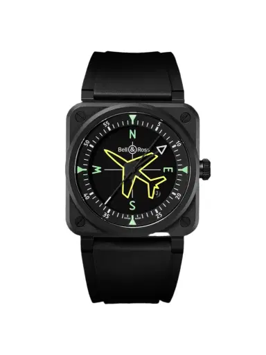 Bell & Ross BR 03 Gyrocompass Limited Edition Automatic Ceramic Watch, Ref. BR03A-CPS-CE/SRB - Men | Thumbnail 1 Bell & Ross BR 03 Gyrocompass Limited Edition Automatic Ceramic Watch, Ref. BR03A-CPS-CE/SRB - Men | Thumbnail 1