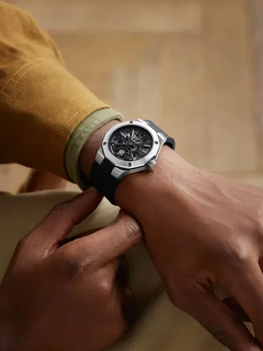 Baume & Mercier Riviera Automatic Skeleton Stainless Steel Watch, Ref. 10721 - Men | Thumbnail 2 Baume & Mercier Riviera Automatic Skeleton Stainless Steel Watch, Ref. 10721 - Men | Thumbnail 2