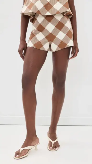 SEROYA Pennie Shorts Cedarwood Gingham | Thumbnail 2 SEROYA Pennie Shorts Cedarwood Gingham | Thumbnail 2