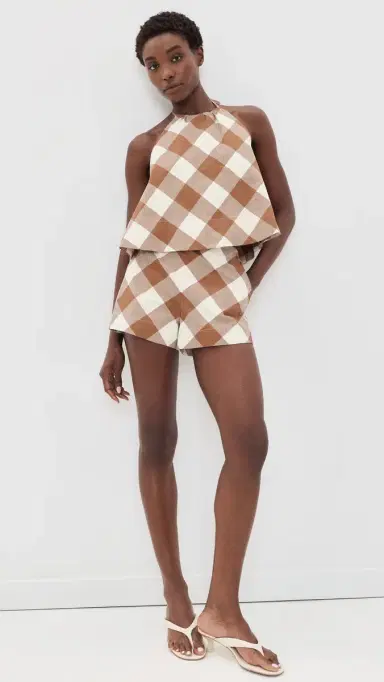 SEROYA Pennie Shorts Cedarwood Gingham | Thumbnail 5 SEROYA Pennie Shorts Cedarwood Gingham | Thumbnail 5