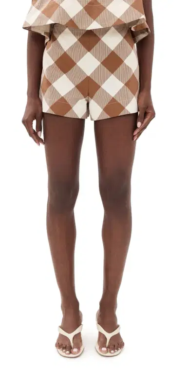 SEROYA Pennie Shorts Cedarwood Gingham | Thumbnail 1 SEROYA Pennie Shorts Cedarwood Gingham | Thumbnail 1