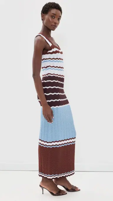 English Factory Crochet Midi Dress Brown ulti | Thumbnail 4 English Factory Crochet Midi Dress Brown ulti | Thumbnail 4