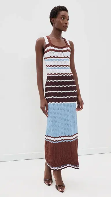 English Factory Crochet Midi Dress Brown ulti | Thumbnail 5 English Factory Crochet Midi Dress Brown ulti | Thumbnail 5