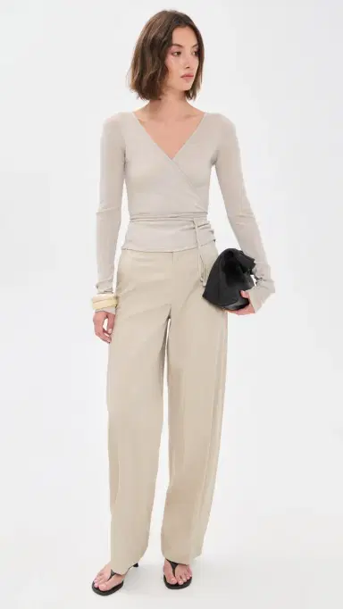 St. Agni Baby Wool Wrap Top oft Ash | Thumbnail 5 St. Agni Baby Wool Wrap Top oft Ash | Thumbnail 5