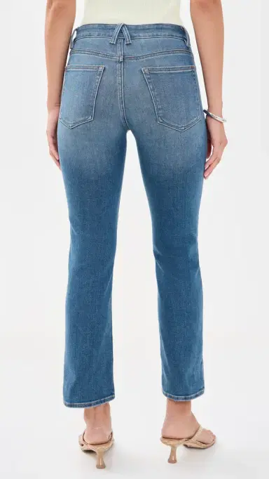 Good American Soft Tech Good Legs Straight Jeans Indigo137 | Thumbnail 3 Good American Soft Tech Good Legs Straight Jeans Indigo137 | Thumbnail 3