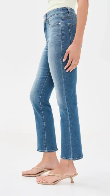 Good American Soft Tech Good Legs Straight Jeans Indigo137 | Thumbnail 4 Good American Soft Tech Good Legs Straight Jeans Indigo137 | Thumbnail 4