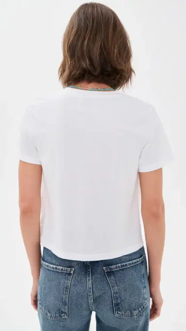 Sunny Somewhere Beachside ummer Everyday Tee White | Thumbnail 3 Sunny Somewhere Beachside ummer Everyday Tee White | Thumbnail 3