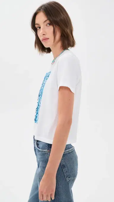 Sunny Somewhere Beachside ummer Everyday Tee White | Thumbnail 4 Sunny Somewhere Beachside ummer Everyday Tee White | Thumbnail 4