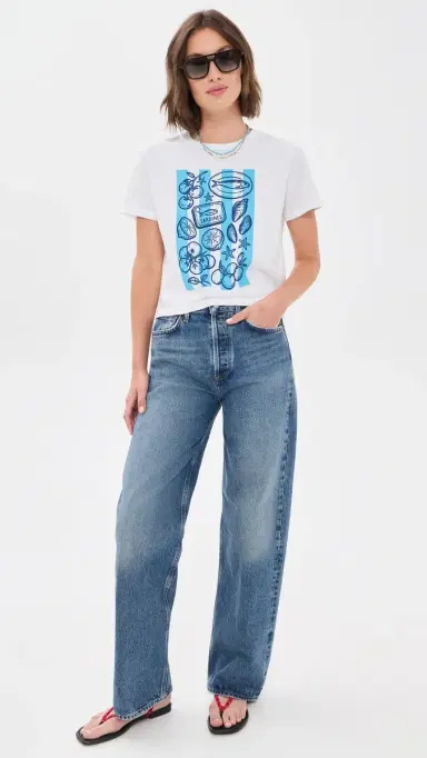 Sunny Somewhere Beachside ummer Everyday Tee White | Thumbnail 5 Sunny Somewhere Beachside ummer Everyday Tee White | Thumbnail 5