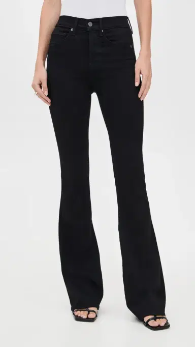 Veronica Beard Jean Beverly Flare Skinny Jeans Onyx | Thumbnail 2 Veronica Beard Jean Beverly Flare Skinny Jeans Onyx | Thumbnail 2