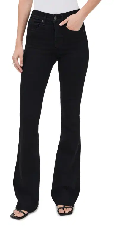 Veronica Beard Jean Beverly Flare Skinny Jeans Onyx | Thumbnail 1 Veronica Beard Jean Beverly Flare Skinny Jeans Onyx | Thumbnail 1