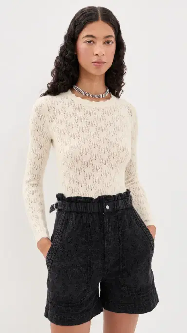 ISABEL MARANT ÉTOILE Obeline Alpaca Sweater Ecru | Thumbnail 2 ISABEL MARANT ÉTOILE Obeline Alpaca Sweater Ecru | Thumbnail 2