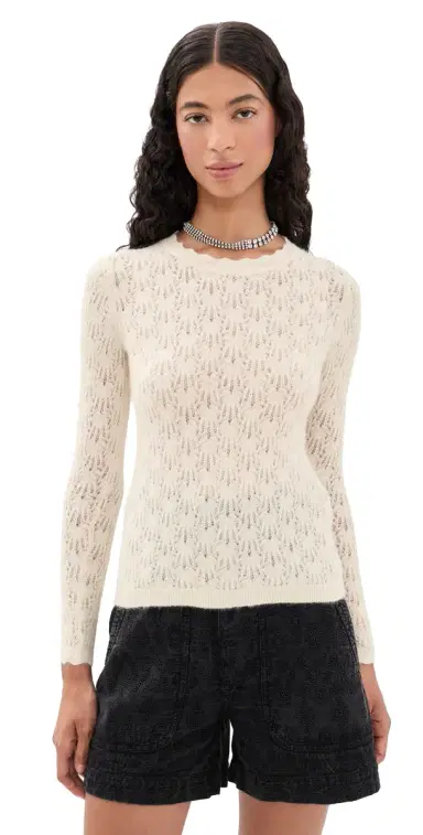 ISABEL MARANT ÉTOILE Obeline Alpaca Sweater Ecru | Thumbnail 1 ISABEL MARANT ÉTOILE Obeline Alpaca Sweater Ecru | Thumbnail 1