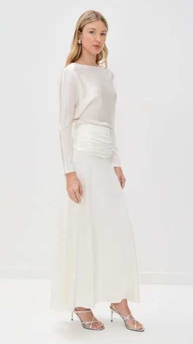 Staud Freda Silk Dress | Thumbnail 4 Staud Freda Silk Dress | Thumbnail 4