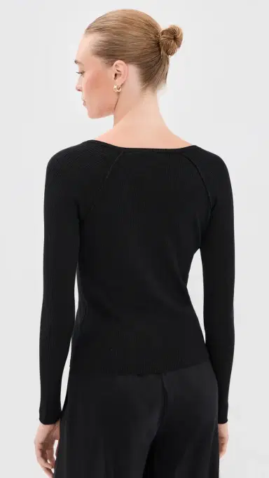 SIMKHAI Darlene Cardigan Black | Thumbnail 3 SIMKHAI Darlene Cardigan Black | Thumbnail 3