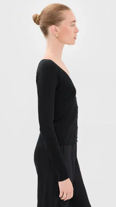 SIMKHAI Darlene Cardigan Black | Thumbnail 4 SIMKHAI Darlene Cardigan Black | Thumbnail 4