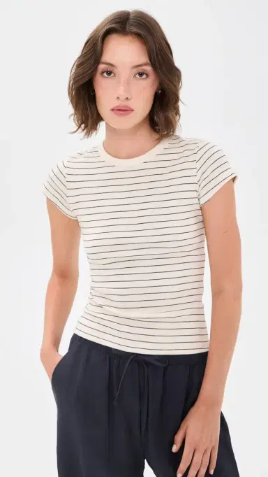 LESET Nando Stripe Slim Fit Tee | Thumbnail 2 LESET Nando Stripe Slim Fit Tee | Thumbnail 2