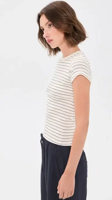 LESET Nando Stripe Slim Fit Tee | Thumbnail 4 LESET Nando Stripe Slim Fit Tee | Thumbnail 4