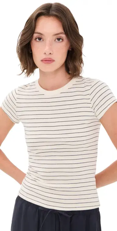 LESET Nando Stripe Slim Fit Tee | Thumbnail 1 LESET Nando Stripe Slim Fit Tee | Thumbnail 1