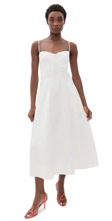 SEROYA irelle Midi Dress White | Thumbnail 1 SEROYA irelle Midi Dress White | Thumbnail 1