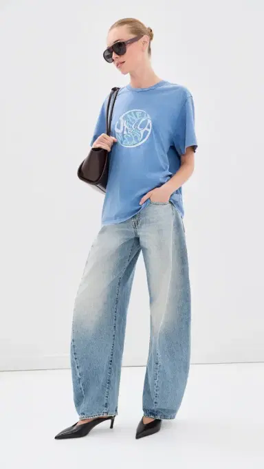 Stella McCartney Abbey Road Boyfriend T-Shirt Washed ight Blue | Thumbnail 6 Stella McCartney Abbey Road Boyfriend T-Shirt Washed ight Blue | Thumbnail 6