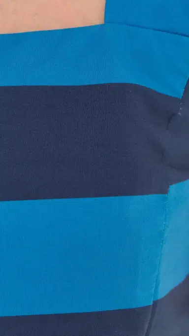 English Factory tripe Crop Top Cornflower/Navy Blue | Thumbnail 6 English Factory tripe Crop Top Cornflower/Navy Blue | Thumbnail 6
