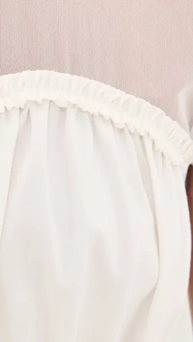 Generation Love igrid Mesh Combo Top White | Thumbnail 6 Generation Love igrid Mesh Combo Top White | Thumbnail 6