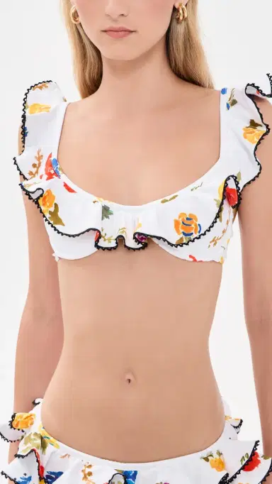 CAROLINE CONSTAS Anastasia Bikini Top White ulti | Thumbnail 2 CAROLINE CONSTAS Anastasia Bikini Top White ulti | Thumbnail 2