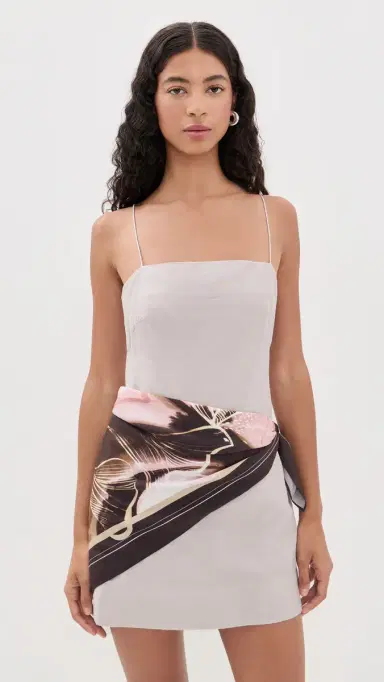 AMUR Ashtin Printed Wrap Mini Dress Gaudi's Garden | Thumbnail 2 AMUR Ashtin Printed Wrap Mini Dress Gaudi's Garden | Thumbnail 2