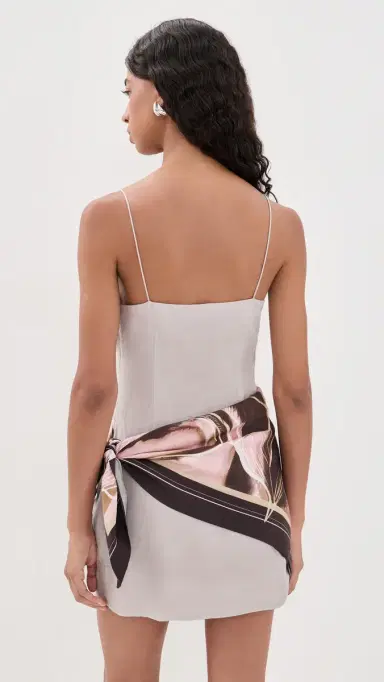 AMUR Ashtin Printed Wrap Mini Dress Gaudi's Garden | Thumbnail 3 AMUR Ashtin Printed Wrap Mini Dress Gaudi's Garden | Thumbnail 3