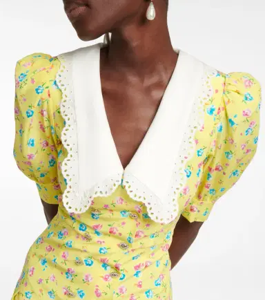 Alessandra Rich Floral silk minidress | Thumbnail 2 Alessandra Rich Floral silk minidress | Thumbnail 2
