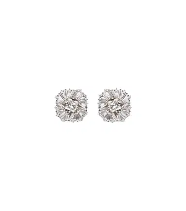 Suzanne Kalan Princess Burst 18kt white gold stud earrings with diamonds | Thumbnail 1 Suzanne Kalan Princess Burst 18kt white gold stud earrings with diamonds | Thumbnail 1