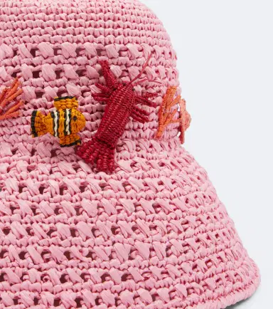 Aquazzura Embellished crochet bucket hat | Thumbnail 2 Aquazzura Embellished crochet bucket hat | Thumbnail 2