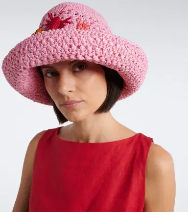 Aquazzura Embellished crochet bucket hat | Thumbnail 5 Aquazzura Embellished crochet bucket hat | Thumbnail 5