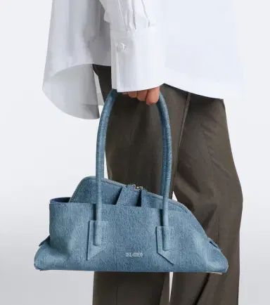 The Attico La Passeggiata Small denim shoulder bag | Thumbnail 4 The Attico La Passeggiata Small denim shoulder bag | Thumbnail 4