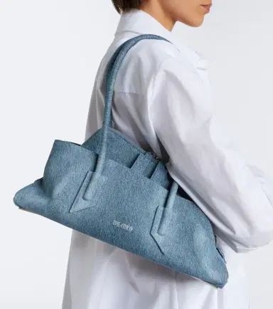 The Attico La Passeggiata Small denim shoulder bag | Thumbnail 6 The Attico La Passeggiata Small denim shoulder bag | Thumbnail 6