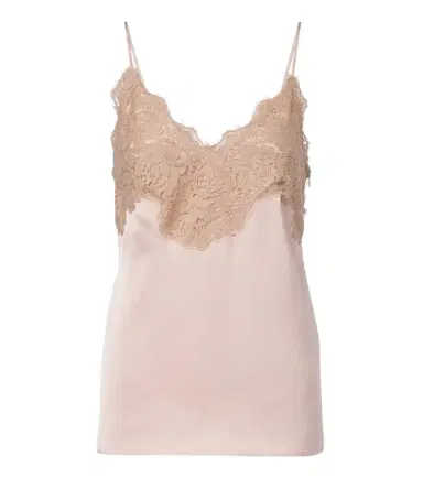 Valentino Lace-trimmed cady camisole | Thumbnail 1 Valentino Lace-trimmed cady camisole | Thumbnail 1