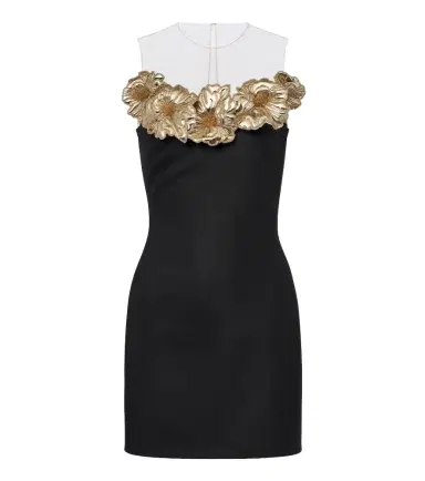 David Koma Embellished floral-appliqué minidress | Thumbnail 1 David Koma Embellished floral-appliqué minidress | Thumbnail 1