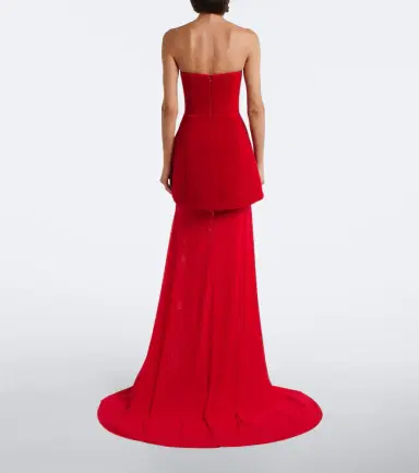 David Koma Peplum strapless gown | Thumbnail 3 David Koma Peplum strapless gown | Thumbnail 3