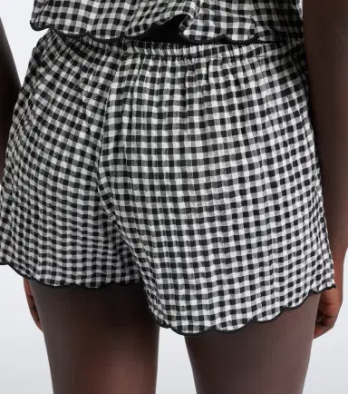 Montce Gingham scalloped shorts | Thumbnail 2 Montce Gingham scalloped shorts | Thumbnail 2