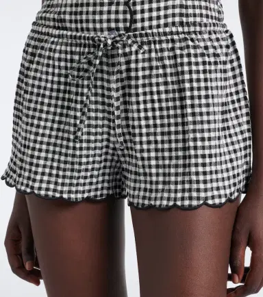 Montce Gingham scalloped shorts | Thumbnail 3 Montce Gingham scalloped shorts | Thumbnail 3