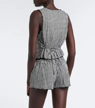 Montce Gingham scalloped shorts | Thumbnail 4 Montce Gingham scalloped shorts | Thumbnail 4