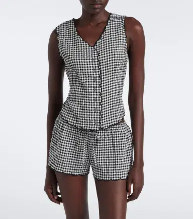 Montce Gingham scalloped shorts | Thumbnail 5 Montce Gingham scalloped shorts | Thumbnail 5