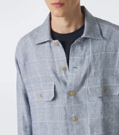 Ralph Lauren Purple Label Checked linen jacket | Thumbnail 2 Ralph Lauren Purple Label Checked linen jacket | Thumbnail 2