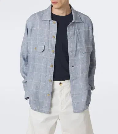 Ralph Lauren Purple Label Checked linen jacket | Thumbnail 3 Ralph Lauren Purple Label Checked linen jacket | Thumbnail 3