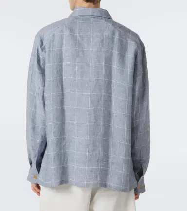 Ralph Lauren Purple Label Checked linen jacket | Thumbnail 6 Ralph Lauren Purple Label Checked linen jacket | Thumbnail 6