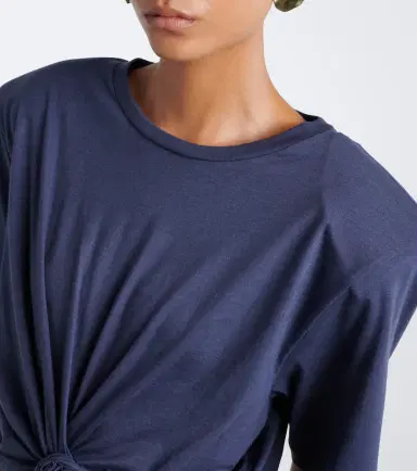 Magda Butrym Cropped cotton-blend T-shirt | Thumbnail 2 Magda Butrym Cropped cotton-blend T-shirt | Thumbnail 2