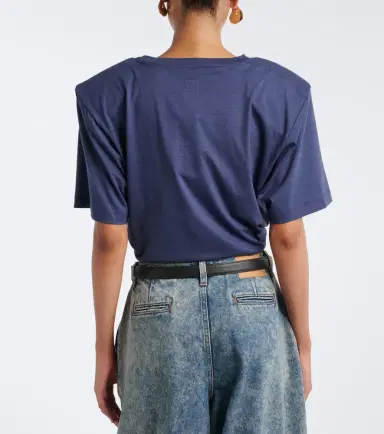 Magda Butrym Cropped cotton-blend T-shirt | Thumbnail 4 Magda Butrym Cropped cotton-blend T-shirt | Thumbnail 4