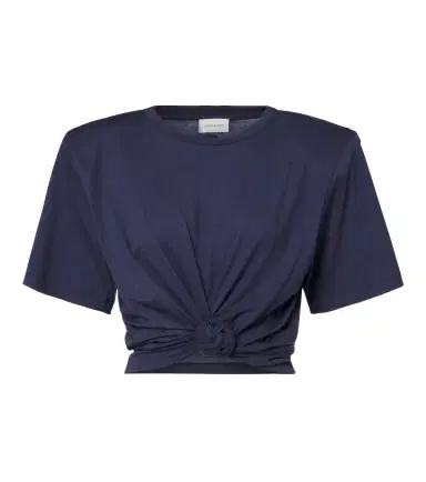 Magda Butrym Cropped cotton-blend T-shirt | Thumbnail 1 Magda Butrym Cropped cotton-blend T-shirt | Thumbnail 1